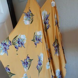 Yellow floral dress